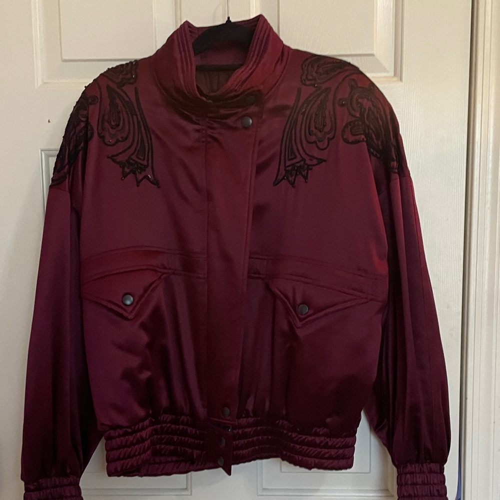 NWT VTG ESCADA BEADED BOMBER